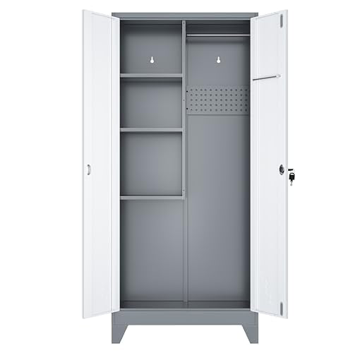 61" Metal Garage Storage Cabinet