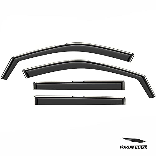 in Channel Extra Durable Rain Guards for Jeep Compass 2017 (4 Count)