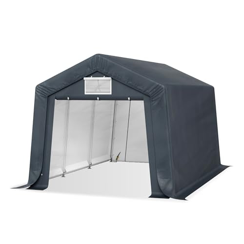 Storage Shed 10x15 ft Portable Garage Heavy Duty Carport