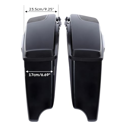 Motorcycle 4" Stretched Saddlebags Fit For Harley Touring 2014 (2 Count)