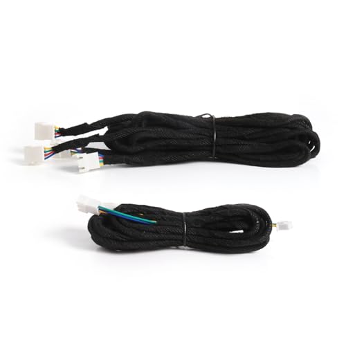 2PCS Dreamcolor Acrylic Interior Car LED Strip Light Extension Wire