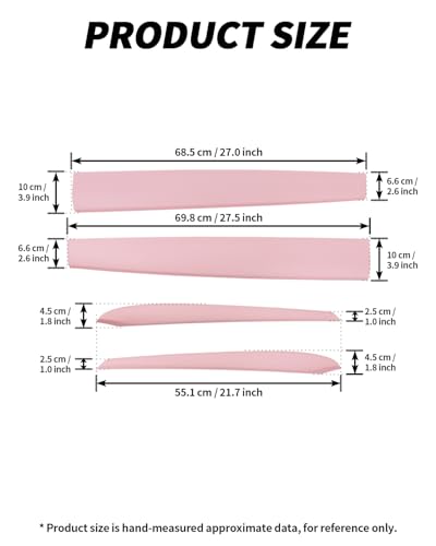 Dashboard Cover Wrap and Front Door Inner Armrest Panel Cover Trim Compatible with Tesla Model 3 2021