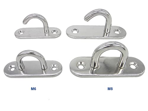 Stainless Steel Ceiling Hooks & Wall Hangers (4 Count)