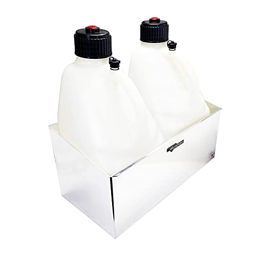 Double Utility Fuel Jug Holder Organizer Storage Rack