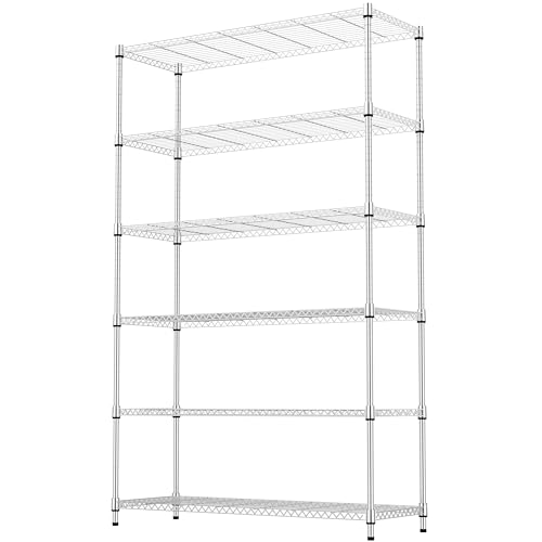 6 Tiers Storage Shelves Load 2100LBS