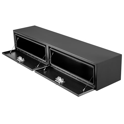 Black Steel Truck Bed Tool Box