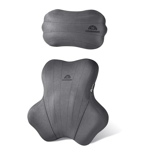 Car Lumbar Support Pillow and Car Neck Pillow Kit