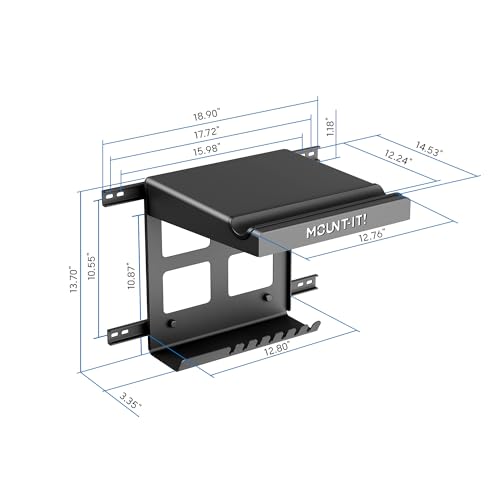 Bike Wall Mount Rack with Shelf and Hooks