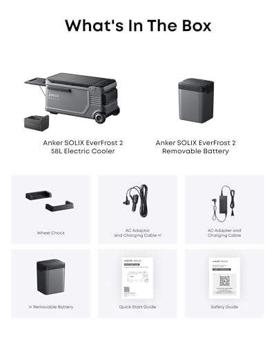 SOLIX EverFrost 2 58 L Electric Cooler and Extra Battery