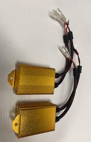 H1/H3/D1-D4 HID Kits Canbus Decoder, Plug-and-Play Anti-Flicker Module for Bulb, Universal Car Compatibility,Pack of 2 (2 Count)