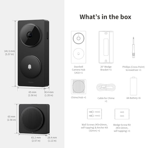 Smart Doorbell Camera G410 with Chime
