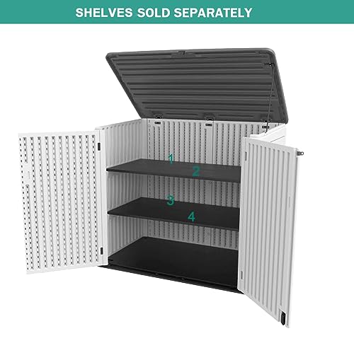 Horizontal Outdoor Storage Shed