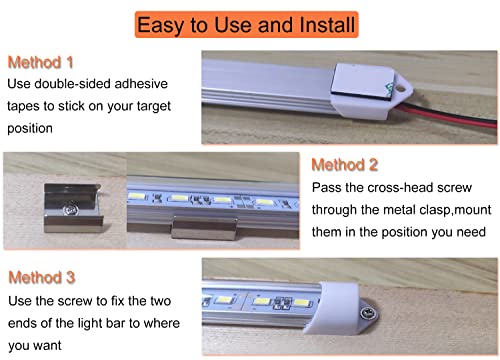 12V Interior LED Light Bar for Car (4 Count)