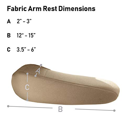 Flat Cloth Fabric Armrest Covers One Pair