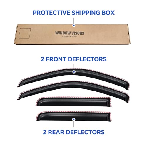 in Channel Window Visors Rain Guards for 2000
