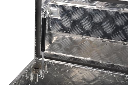 39 Inch Aluminum Tool Box 5 Bar Tread ToolBox for Truck Bed Car Outdoor