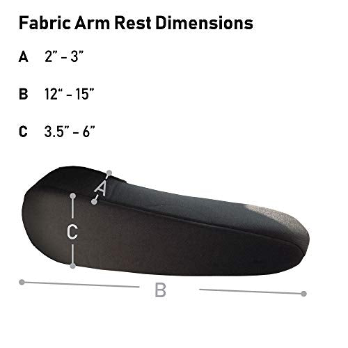 Flat Cloth Fabric Armrest Covers One Pair (2 Count)