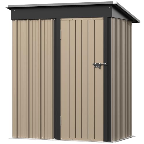 5 x 3 FT Metal Outdoor Storage Shed