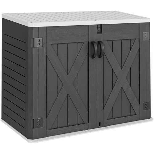 Outdoor Resin Storage Sheds with X