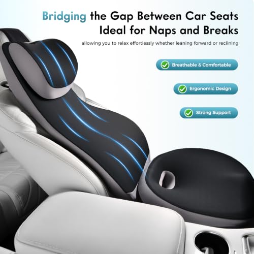 Memory Foam Car Seat Cushion with 2