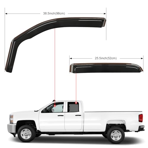 In Channel Window Deflectors for Ram 1500 2019