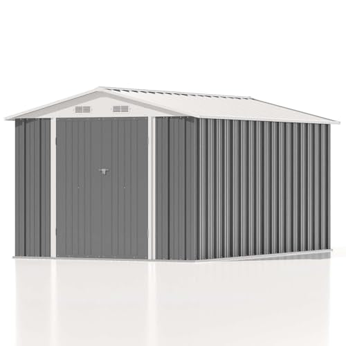 8 x 12 FT Metal Storage Shed for Outdoor