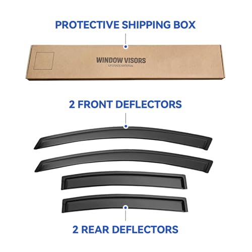 Window Visors Rain Guards for 2000 (4 Count)