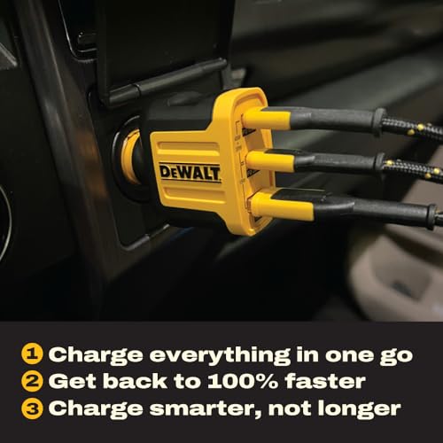 65W PD 3 Port Car Charger