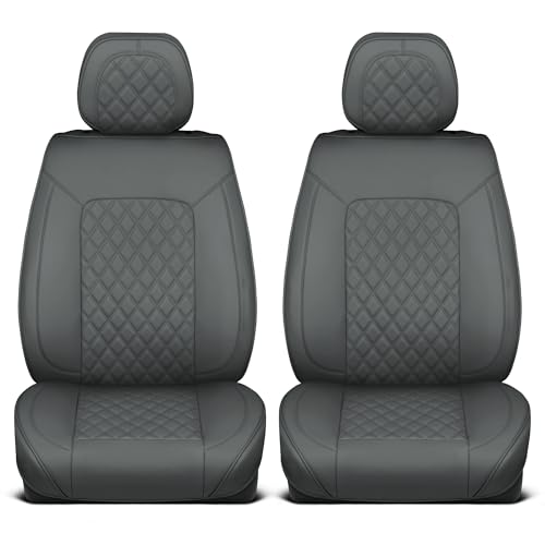 Curated Ashen Leather Seat Covers for Cars & SUVs