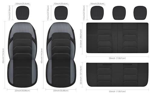 3D Air Mesh Car Seat Covers 2 Front Seats (2 Count)