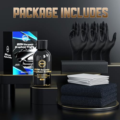 20H Professional Graphene Ceramic Coating for Cars (3.7 Fl Oz)