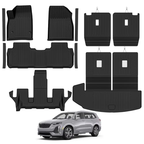 Custom Fit Floor Mats for Cadillac XT6 6 Seats