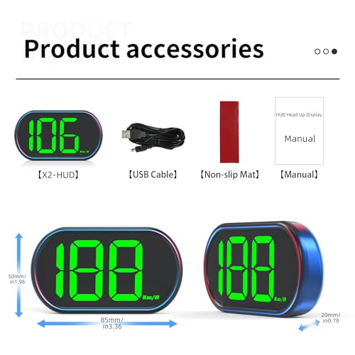 New Speedometer HUD GPS Digital Speed Meter MPH Car Head Up Display Suitable for All Cars