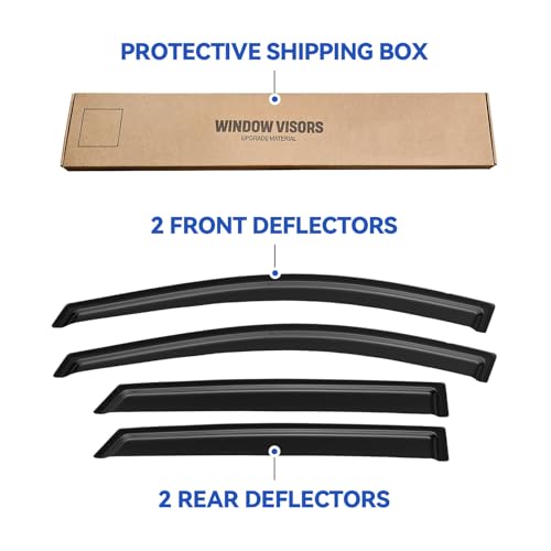 Window Visors Rain Guards for 2010 2011 2012 2013 2014 2015 Hyundai Tucson