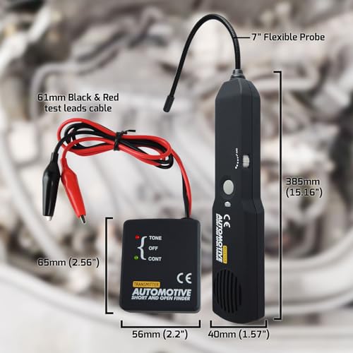 Automotive Electrical Open&Short Finder Circuit Tester Circuit Finder Detector Tone Generator Cable Wire Breaker Tracker Circuit Fault Finder DC 6