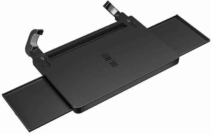 Steering Wheel Tray Desk with Expandable Trays, Steering Wheel Table Food Tray for Front Seat Eating Dinning Working, Adjustable Laptop Tray for Car