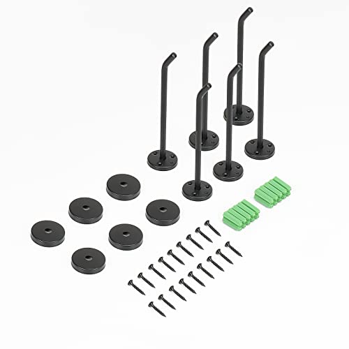 Coat Hooks Wall Mount Hooks for Hanging Hat Hurse Robe (6 Count)