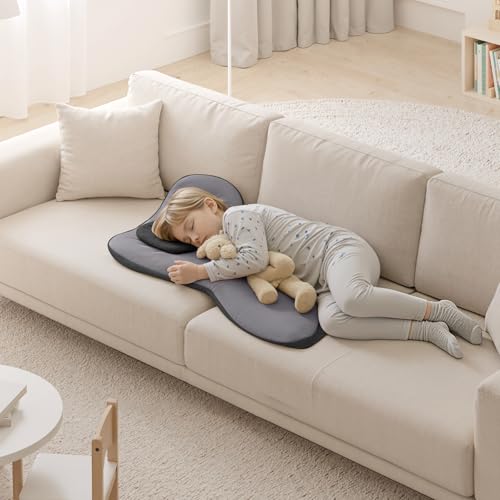 2 in1 Truck Seat Cushion and Lumbar Support Pillow Memory Foam Car Seat Cushion with Adjustable Strap for Truck Driver Long Drives