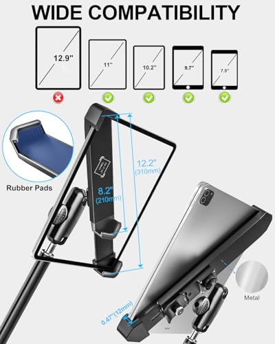Anti Theft Seat Rail Tablet Mount for Car