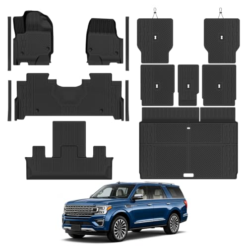 Custom Fit Floor Mats for Ford Expedition MAX 7 Seats 2025