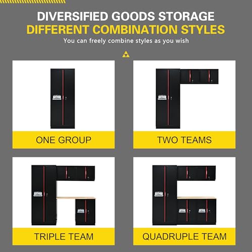 Pre Assembled Garage Storage Cabinet System (6 Count)