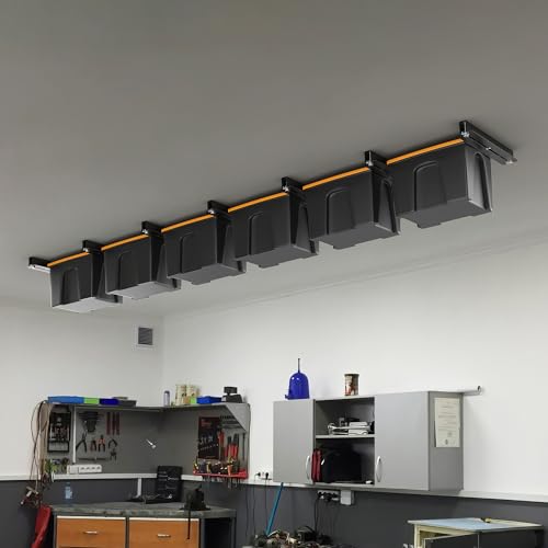 Overhead Garage Storage Racks for Bins