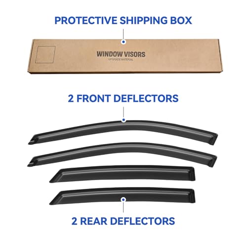 Window Visors Rain Guards for 2014 (4 Count)
