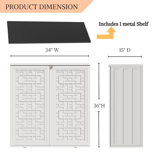HDPE Outdoor Storage Shed