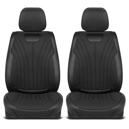 Curated Suede Leather Seat Covers for Cars & SUVs (2 Count)