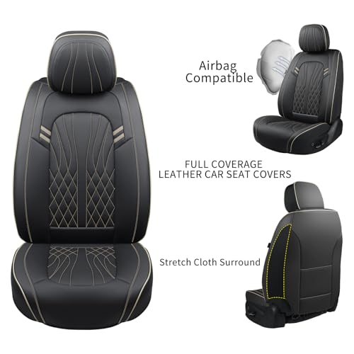 Leather Car Seat Covers 5 Pieces