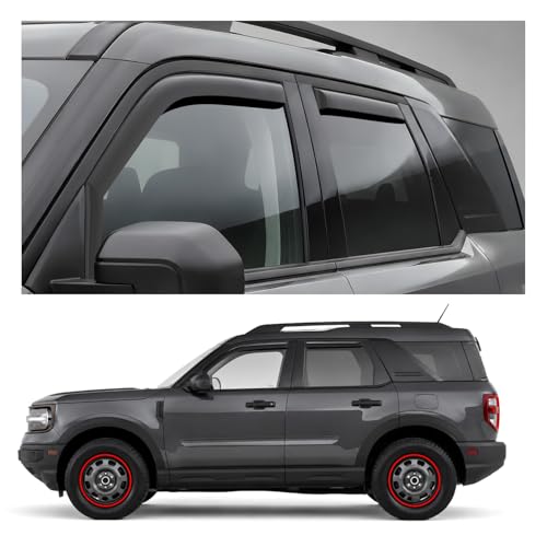 Window Deflectors Smoke Tinted in (4 Count)