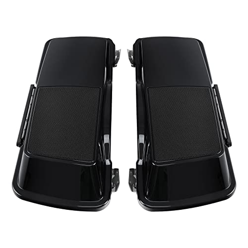 Motorcycle Saddlebags 5" Stretched Extended Hard Saddle BagsW (2 Count)