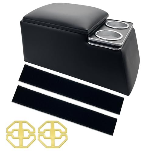 Universal Truck Seat Organizer with Armrest & Padded Lid