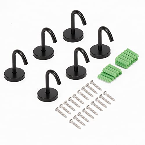 Coat Hooks Wall Mount Hooks for Hanging Hat Hurse Robe (6 Count)